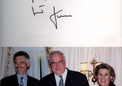 Guest book entry Helmut Kohl